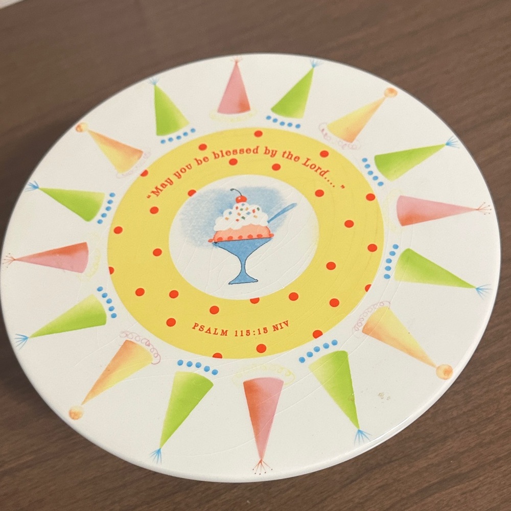 DaySpring Cake Stand “May you be blessed by the Lord…”